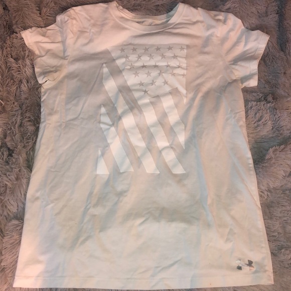 UNDER Armour Flag T-shirt - Picture 1 of 2